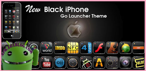 New Black iPhone Go Launcher